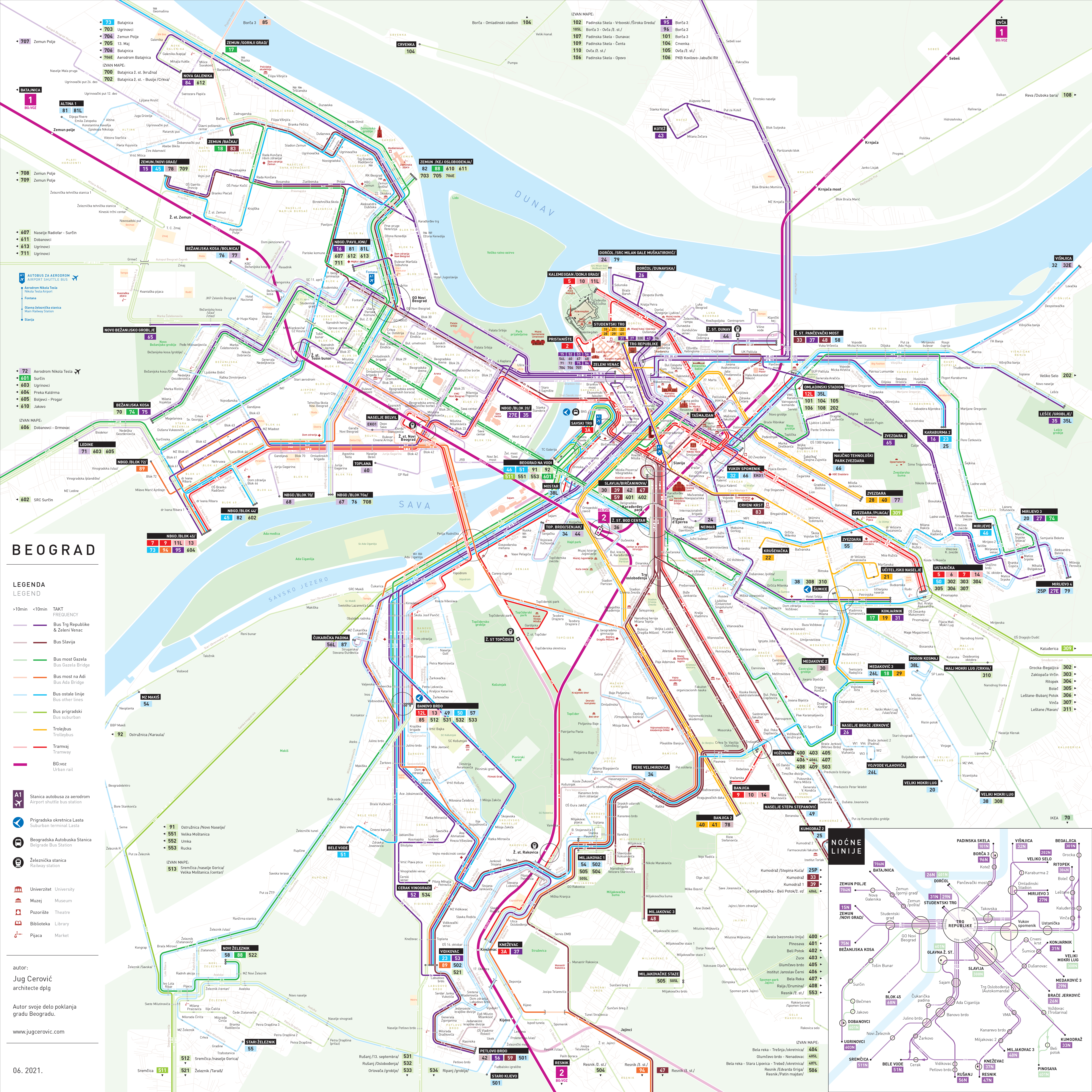 BELGRADE PUBLIC TRANSPORT MAP