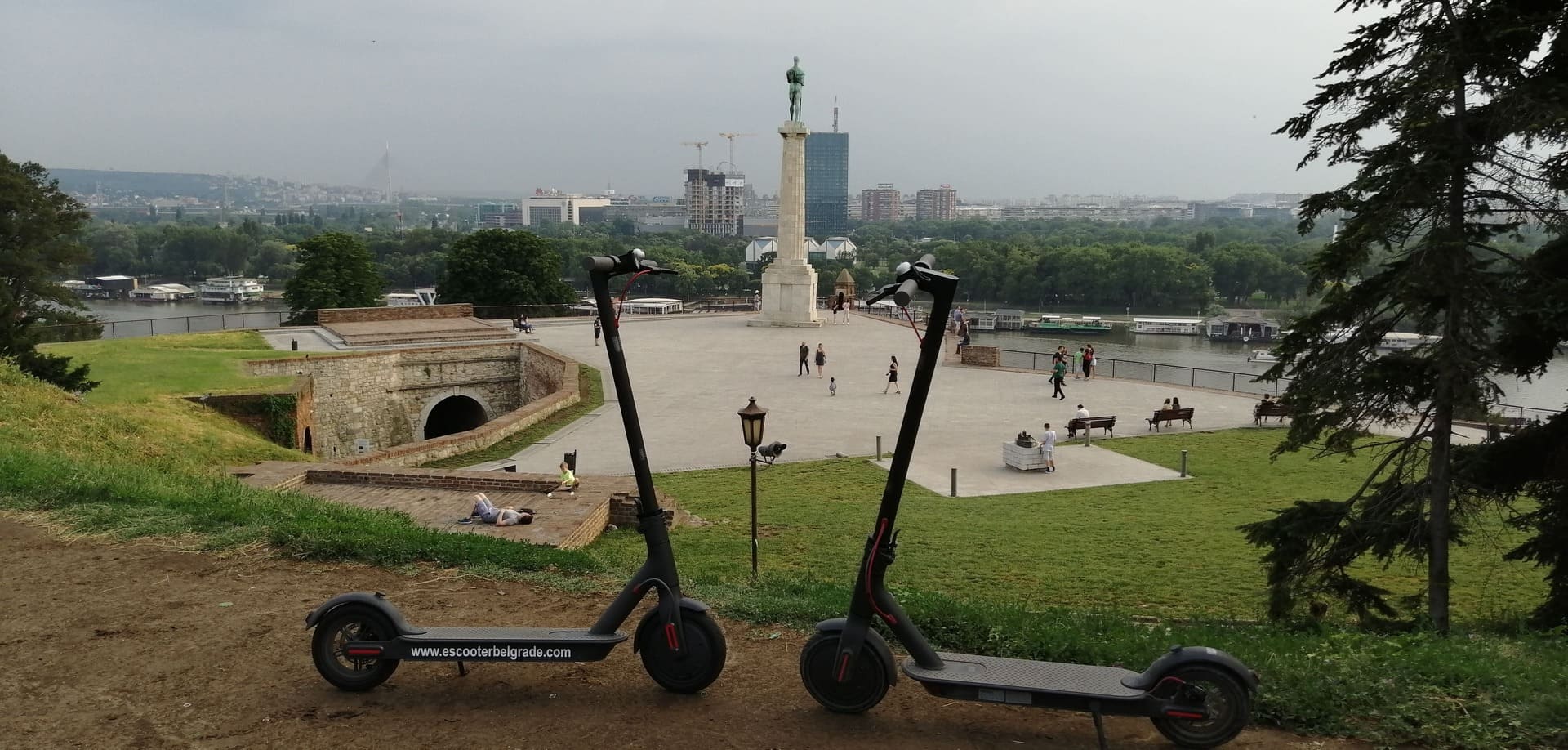 e-scooter-belgrade-kalemegdan
