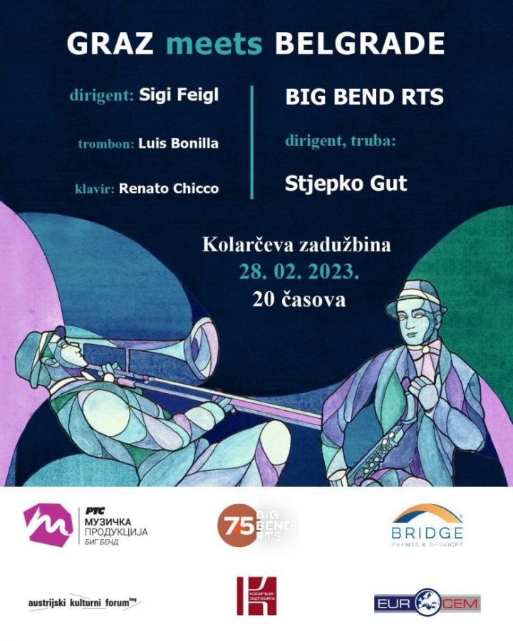 Graz meets Belgrade - Evening of Swing and Latin Jazz - February 28 2023 at the Kolarac concert hall in Belgrade.