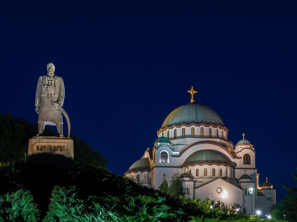 Temple of Saint Sava in Belgrade- with Karadjordje by Petar Milosevic
