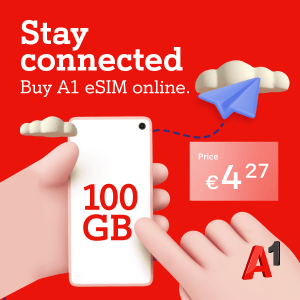 Stay connected with 100 GB eSIM from A1 Serbia